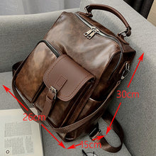 Load image into Gallery viewer, PU Leather School Bag

