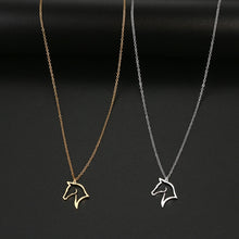Load image into Gallery viewer, Cute Outline Horse Necklace
