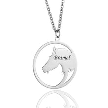 Load image into Gallery viewer, Custom Name Horse Necklace
