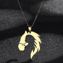 Load image into Gallery viewer, Handmade Horse Pendant Necklace

