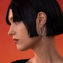Load image into Gallery viewer, Stud Asymmetrical Horse Earring
