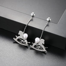 Load image into Gallery viewer, Zircon Rocking Horse Earrings
