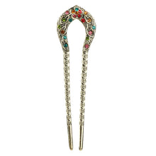 Load image into Gallery viewer, Vintage horseshoe Shaped Crystal Hair Pins
