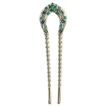 Carregar imagem no visualizador da galeria, Vintage horseshoe Shaped Crystal Hair Pins
