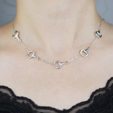 Load image into Gallery viewer, Snaffle Bit Link Chain Horse Necklace
