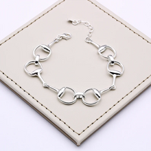 Carregar imagem no visualizador da galeria, 925 Silver Snaffle Bit Bracelets
