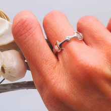 Load image into Gallery viewer, 925 Sterling Silver horse bit snaffle bit ring
