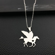 Load image into Gallery viewer, Personalized Angel Horse necklace
