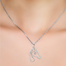 Φόρτωση εικόνας στο εργαλείο προβολής Συλλογής, 925 silver Horse Head Necklace
