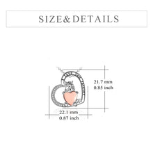 Carica l&#39;immagine nel visualizzatore di Gallery, S925 Sterling Silver Heart Horse Necklace
