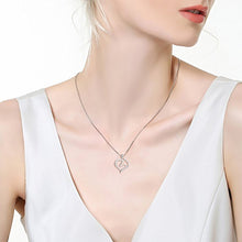 Load image into Gallery viewer, 925 Silver Horse Head Heart-Shaped Necklace
