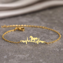 Load image into Gallery viewer, Heartbeat Lightning Horse Charms Bracelet
