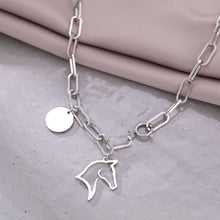 Charger l&#39;image dans la galerie, Horsehead Gothic Aesthetic Necklace
