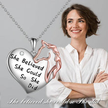 Charger l&#39;image dans la galerie, She Believed She Could So She Did Horse Necklace
