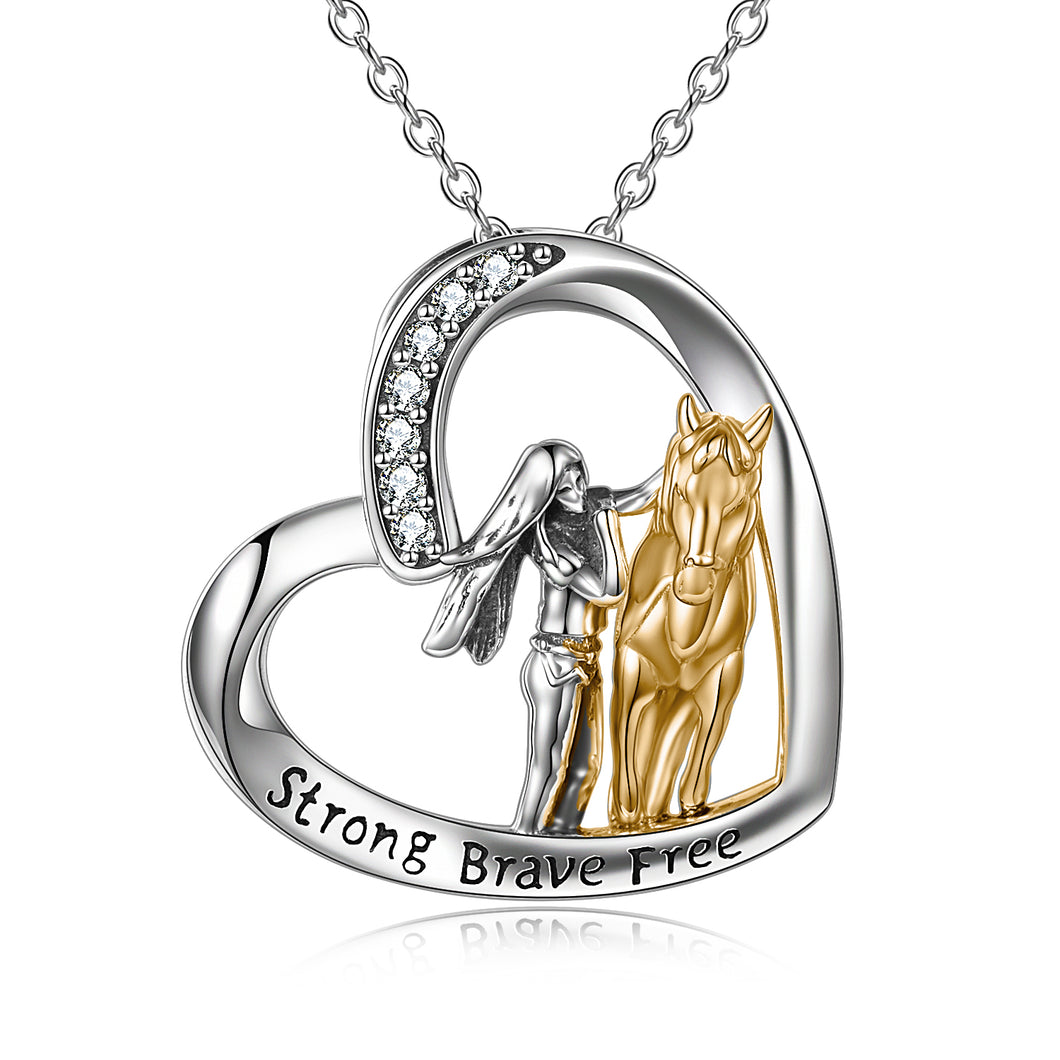 Strong Brave Free Silver Necklace