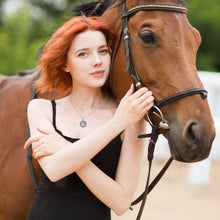 Load image into Gallery viewer, 925 Silver Girls with Horse Necklace
