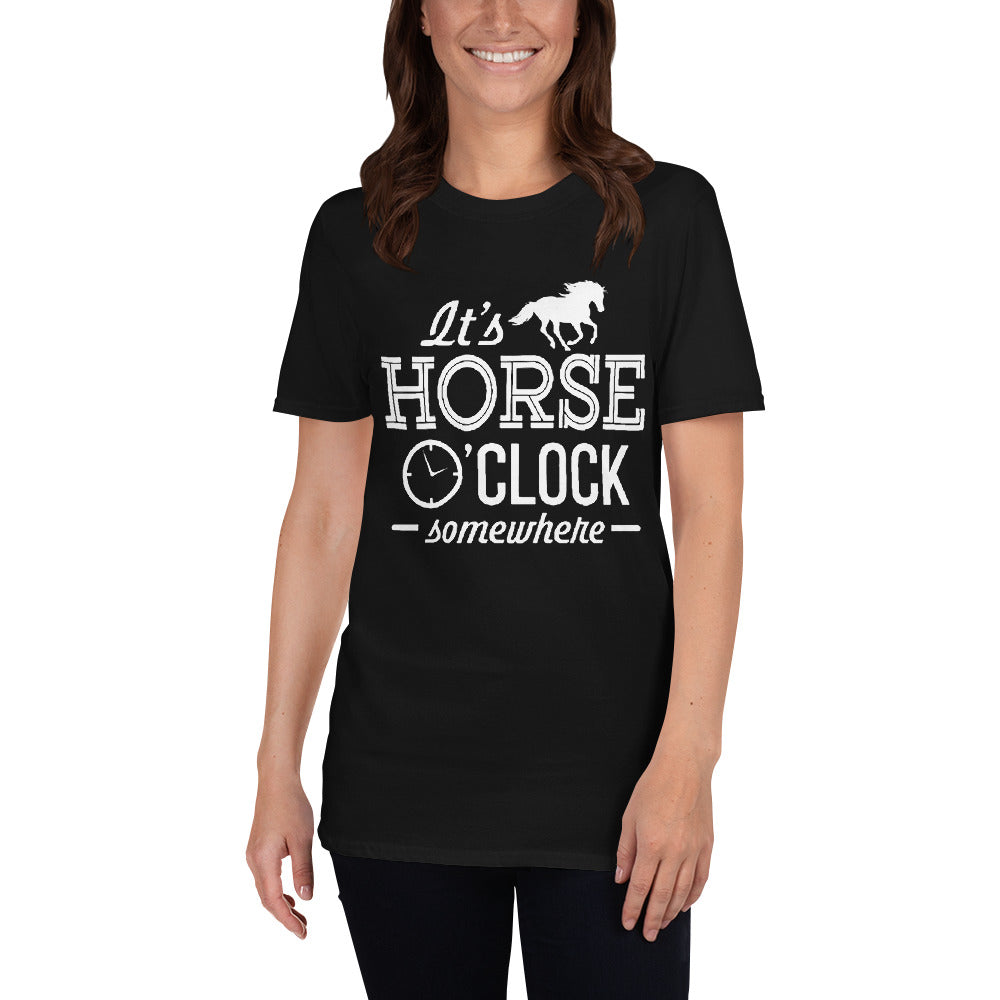 Pferd Uhr Unisex T-Shirt