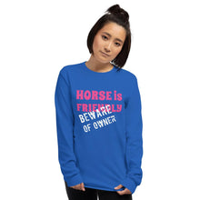 将图片加载到图库查看器，Beware of Owner  Long Sleeve Shirt - HorseObox

