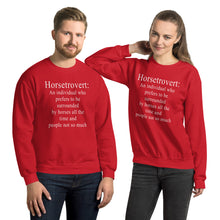 Afbeelding in Gallery-weergave laden, Horsetrovert unisex sweatshirt
