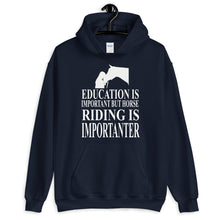 Load image into Gallery viewer, Horse Riding is Importanter Unisex Hoodie
