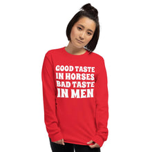 Görseli Galeri görüntüleyiciye yükleyin, Bad taste in MEN  Long Sleeve Shirt - HorseObox
