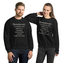 Lade das Bild in den Galerie-Viewer, Horsetrovert Unisex-Sweatshirt
