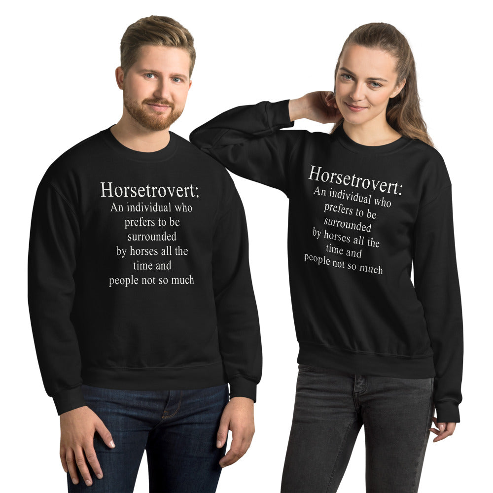 Horsetrovertユニセックススウェットシャツ