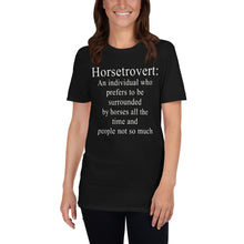 Carregar imagem no visualizador da galeria, Camiseta unissex Horsetrovert
