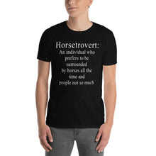 Carregar imagem no visualizador da galeria, Camiseta unissex Horsetrovert
