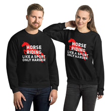 Load image into Gallery viewer, Horse riding is a sport Unisex Sweatshirt
