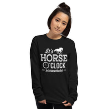 将图片加载到图库查看器，Horse O&#39;clock 长袖衬衫
