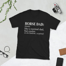 将图片加载到图库查看器，Horse Dad 中性 T 恤
