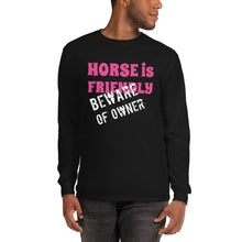 Načíst obrázek do prohlížeče Galerie, Beware of Owner  Long Sleeve Shirt - HorseObox
