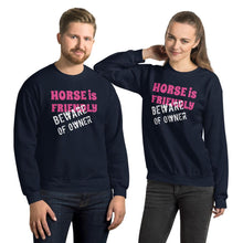 将图片加载到图库查看器，Beware of Owner Unisex Sweatshirt - HorseObox
