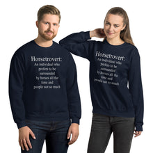 画像をギャラリービューアに読み込む, Horsetrovertユニセックススウェットシャツ
