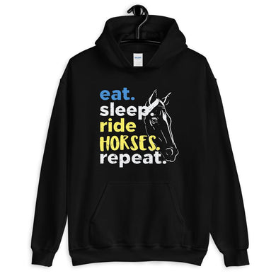 Eat, sleep, Ride Horses Unisex Hoodie - HorseObox