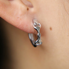 Load image into Gallery viewer, 925 sterling silver equestrian snaffle bit earring
