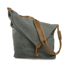 将图片加载到图库查看器，Canvas Leather Vintage Shoulder Bag - HorseObox
