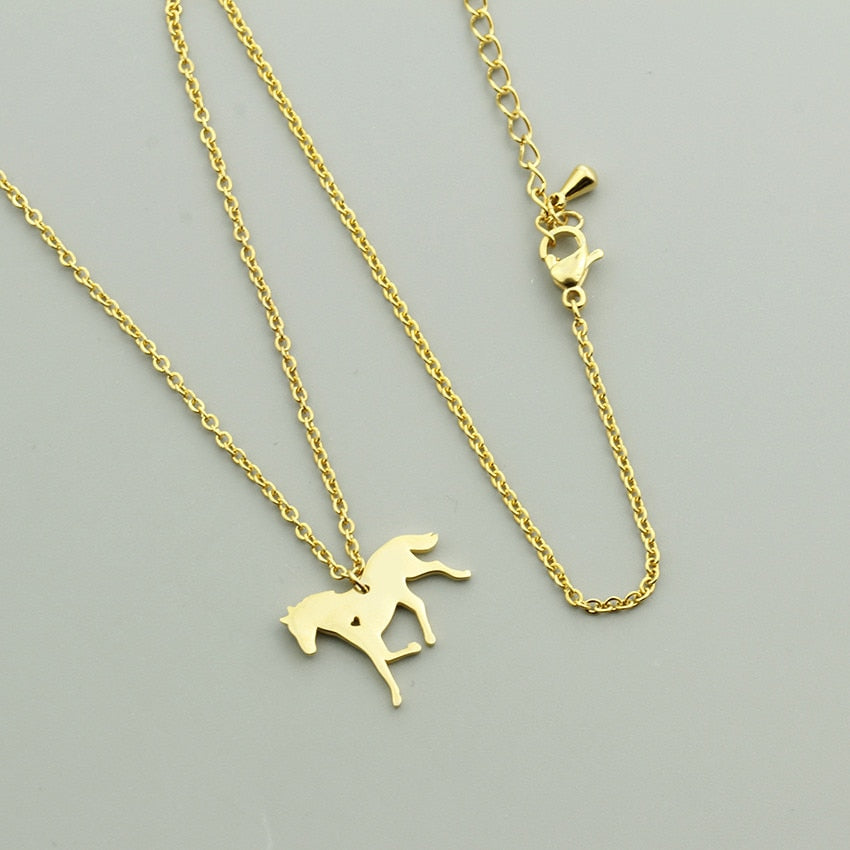 Heart in Horse Necklace