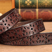 Load image into Gallery viewer, Vintage Pin Buckle Strap Genuine Leather Belts for Women
