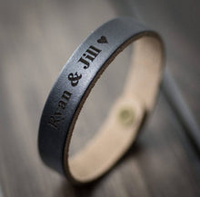 Load image into Gallery viewer, Personalized Leather Bracelet

