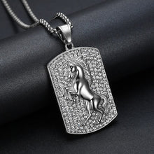 Load image into Gallery viewer, Horse with stone Necklace
