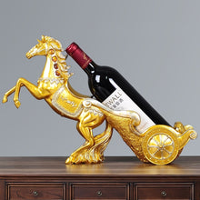 Cargar imagen en el visor de la galería, Soporte de vino tinto de resina para manualidades creativas de caballo
