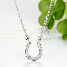 Load image into Gallery viewer, Horseshoe Zirconia Necklace
