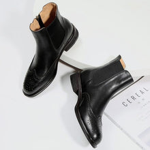 Load image into Gallery viewer, Leather Chelsea Short Boots
