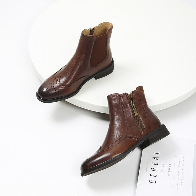 Leather Chelsea Short Boots