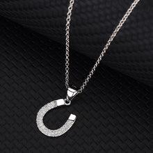 Load image into Gallery viewer, s925 Sterling Silver Horseshoe Necklace
