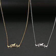 Load image into Gallery viewer, Cute Cardiogram Horse Necklace
