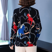 Загрузить изображение в средство просмотра галереи, Повседневный пуловер с принтом лошади
