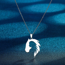 Load image into Gallery viewer, Handmade Horse Pendant Necklace
